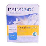 Load image into Gallery viewer, Natracare Super Ultra Pads With Wings (1x12 CT)